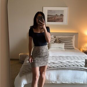 Brandy Melville cheetah print skirt - OS